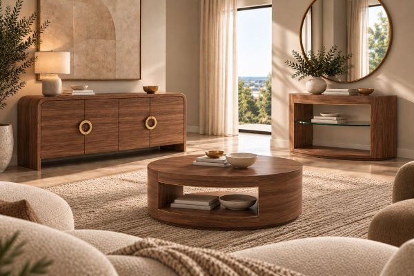 Roomset Malibu Living walnut small